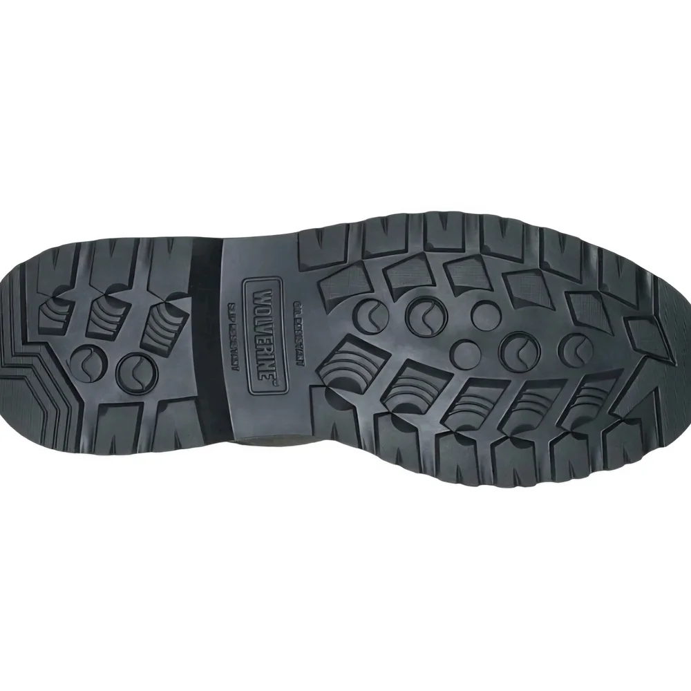 Wolverine Rugged Black Leather Combat Boots
